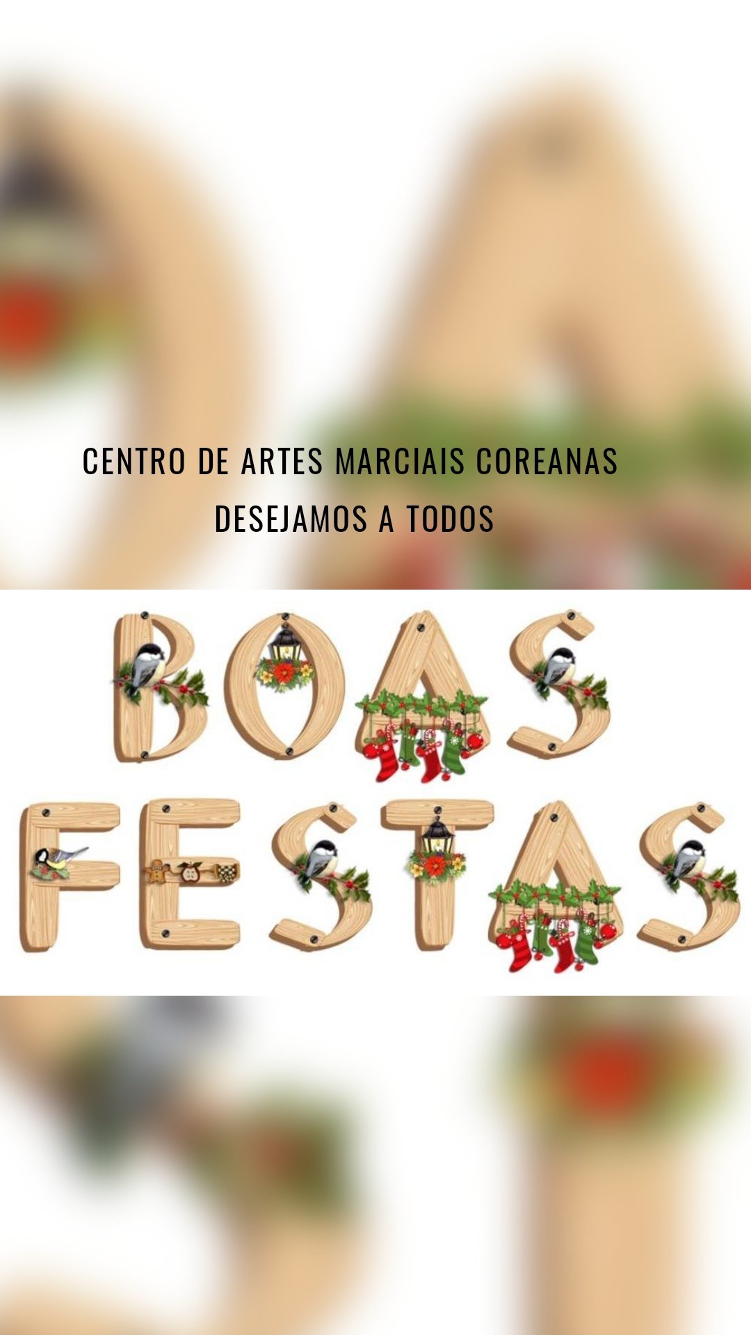 Centro de artes marciais coreanas 
Desejamos a todos